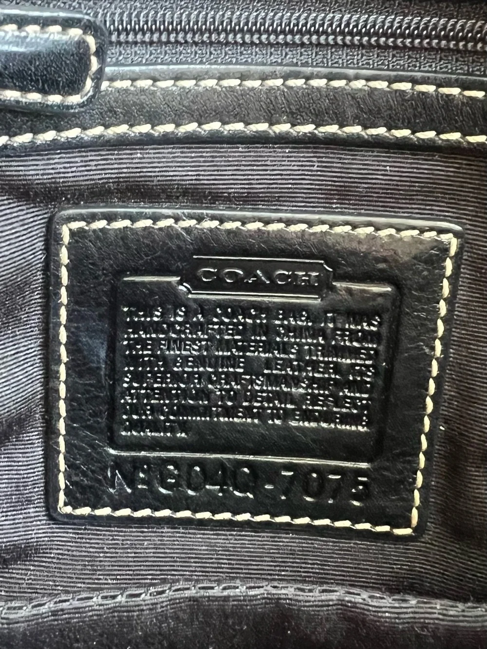 Coach SOHO Vintage 2004 Black and Gray Mini Cs Signature Canvas Shoulder Bag